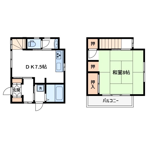 TokyoLivingお花茶屋 1-2階号室 間取り