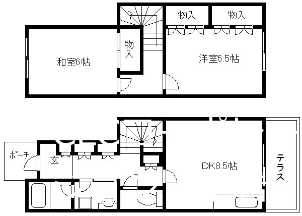 パインハイツ 間取り図