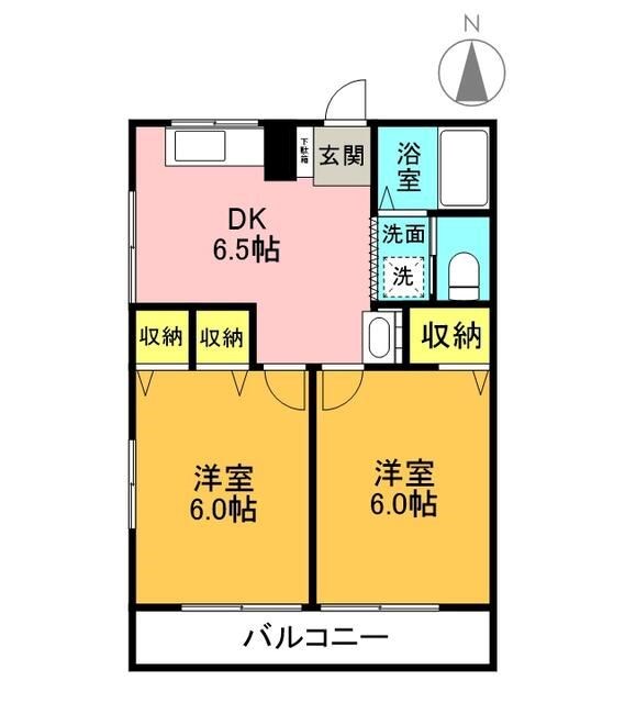 長寿ハイツ 間取り図