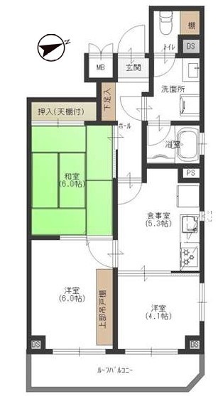 ライオンズマンション亀戸中央公園   間取り図