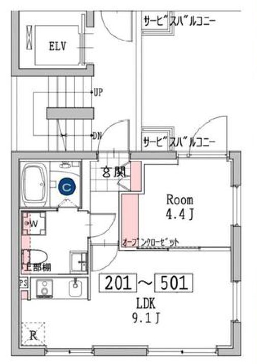 CASA　POAZZA　浅草駒形 間取り