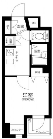 ドルチェ日本橋キャナルシティ  間取り