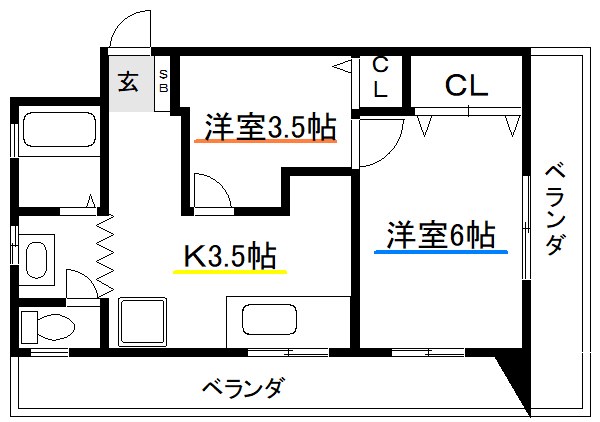 コーポ塚田 間取り