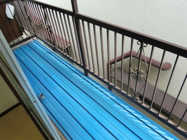 福田荘 ベランダ