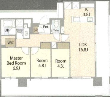 アトラス北千住  1202号室 間取り