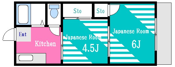 ハイツ島村 103号室 間取り