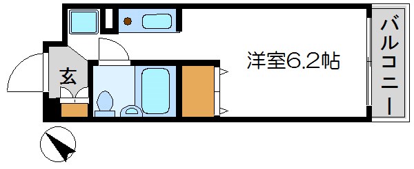 秋本ビルディング 416号室 間取り