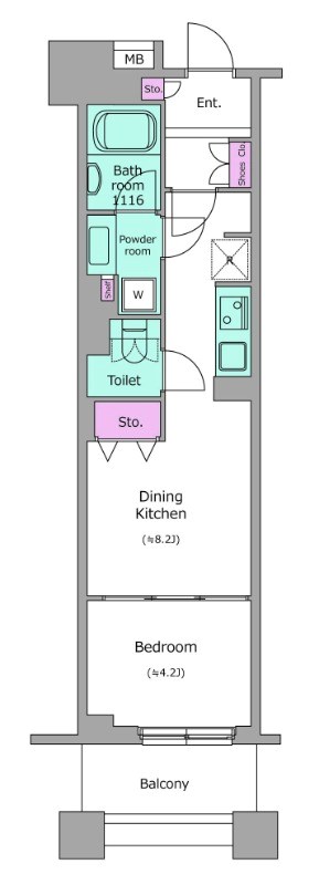 レジディア日本橋馬喰町  間取り図