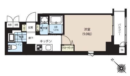 グランカーサ日本橋浜町  間取り
