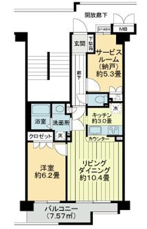 ベルシャトウ新小岩 間取り