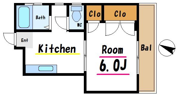 三澤ビル 403号室 間取り