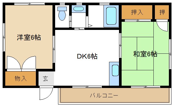 ハイツかしわⅢ 間取り