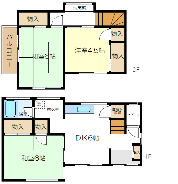 阿曽貸家  間取り