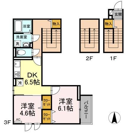 エクセリア滝野川 間取り図