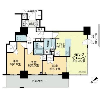 プラウドタワー平井 間取り