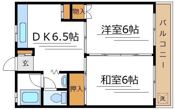 ハイツ西亀有 間取り