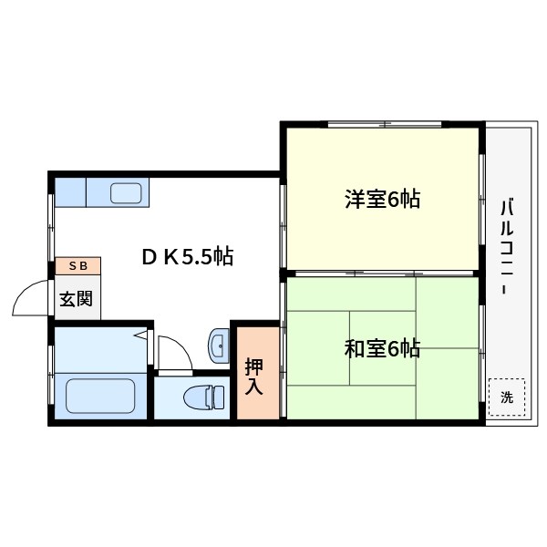 ハイツ西亀有 間取り