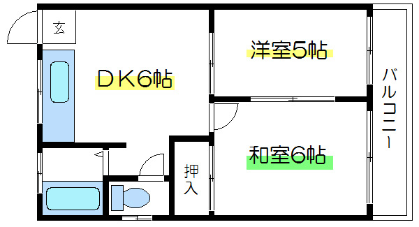 コーポスズキ  間取り