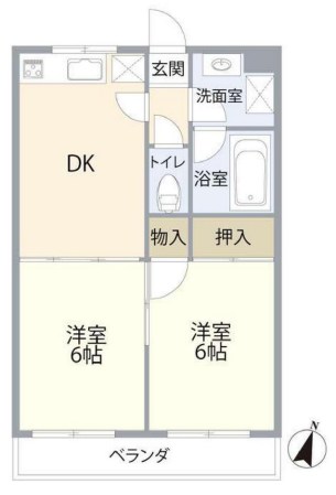 マンションルピナス   間取り図