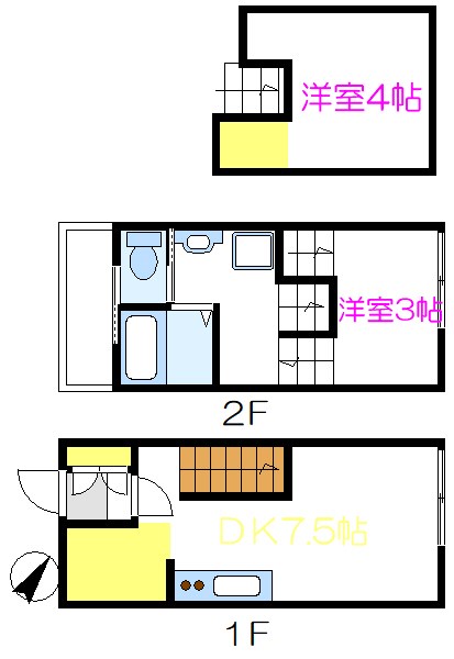 キャリコハウス１ 112号室 間取り