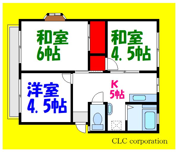 第5吉橋ハイツ 205号室 間取り