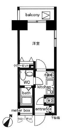 レジディア日本橋人形町Ⅱ 間取り