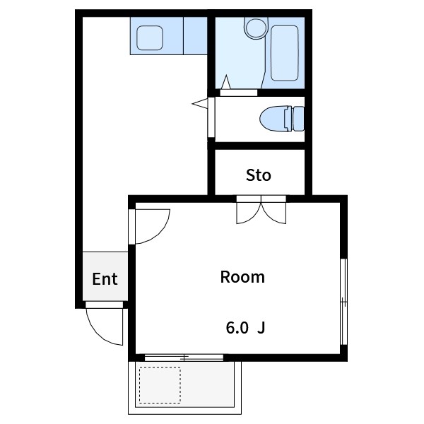 ハイツ中條 間取り図