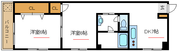 杉浦マンション   間取り