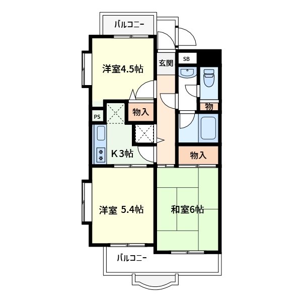 グリーンパーク南綾瀬 間取り