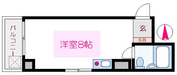 ミドリハイツ 401号室 間取り