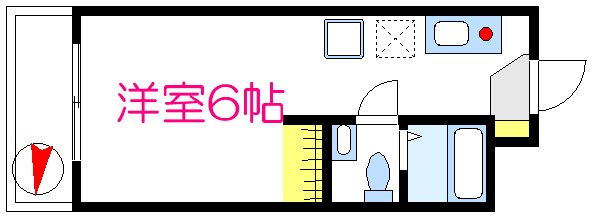 モア6 634号室 間取り