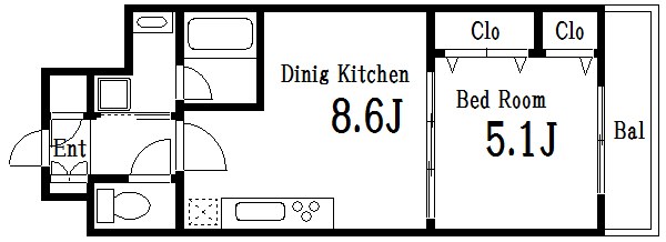 エスティメゾン錦糸町Ⅱ 間取り