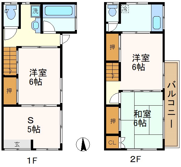 千住旭町戸建  間取り