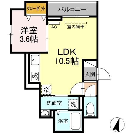 アナシエ神谷 間取り図