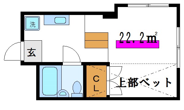 バーズフラット２   間取り