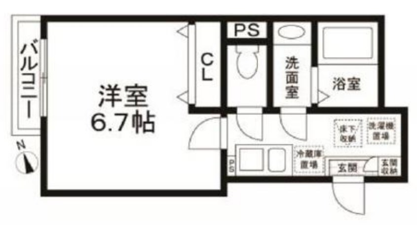 Forest　Maison北千住 間取り