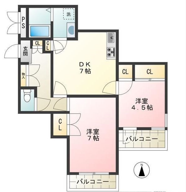 バトラーM   間取り