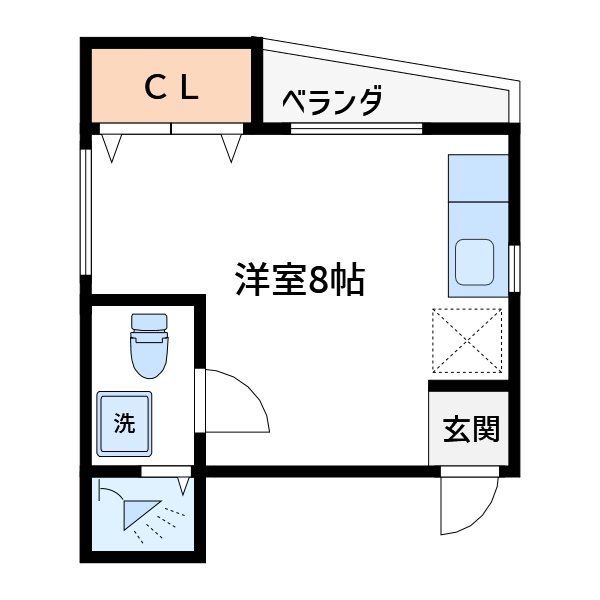 ハイム栄Ⅲ   間取り