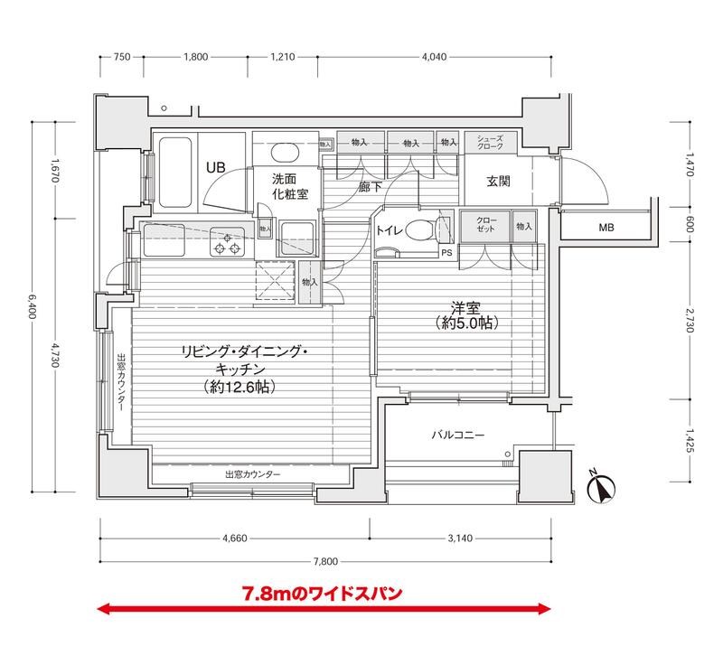ドゥーエ銀座イーストⅠ 間取り図
