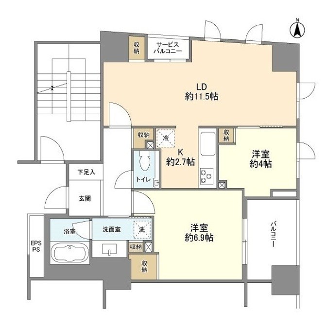 ブランズ明石町 間取り