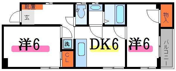 フラワーマンション  間取り