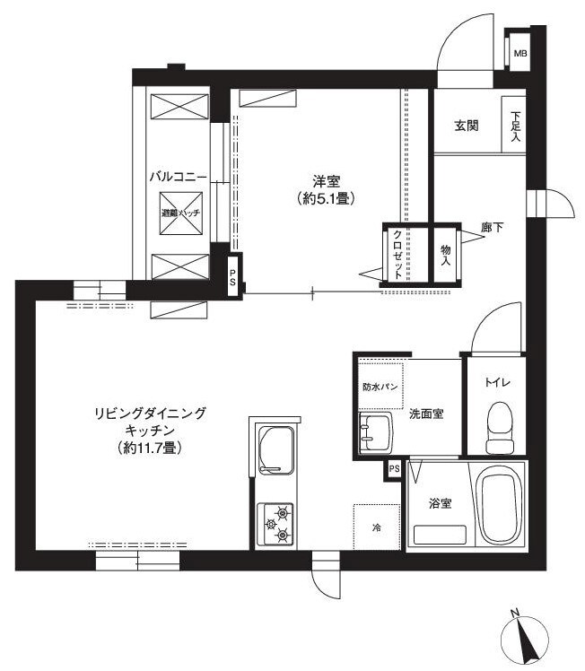 ロイヤルビラ 302号室 間取り