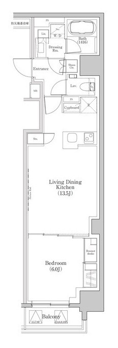 ザパークハビオ日本橋三越前 間取り図