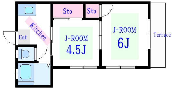共栄荘  間取り
