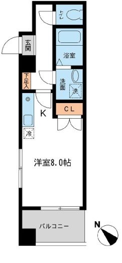 フィオーレ月島  間取り