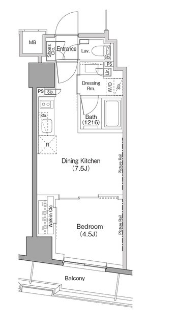ザ・パークハビオ日本橋小伝馬町 間取り