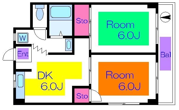 弘道ハイツ  間取り