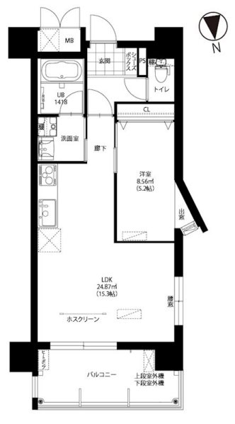ニューガイア南葛西No.71 601号室 間取り
