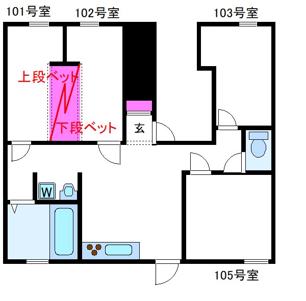 わかばハウス  間取り