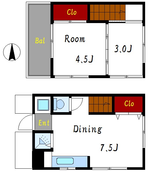 多津美貸家 間取り図